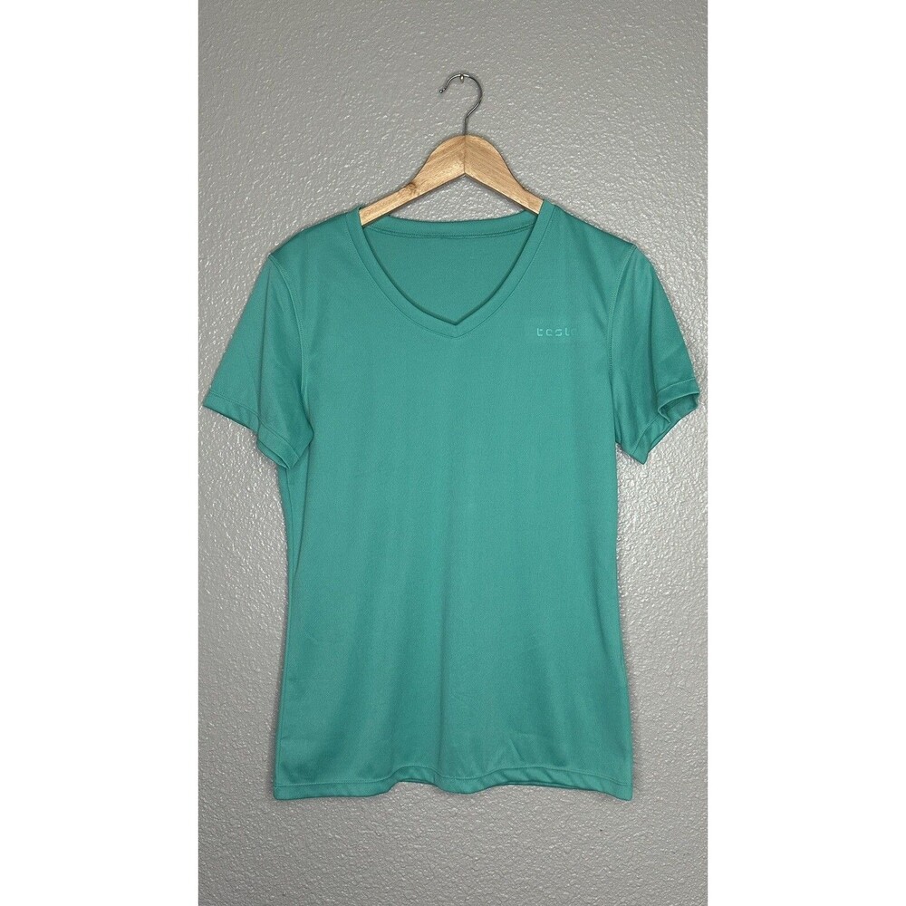 Women's Tesla Lightweight V Neeck Active Top Teal Green